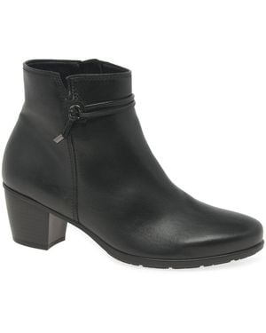 Gabor Ela Ankle Boots - Black