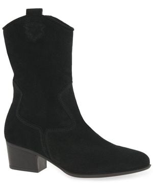 Gabor Kirsten Calf Length Boots - Black