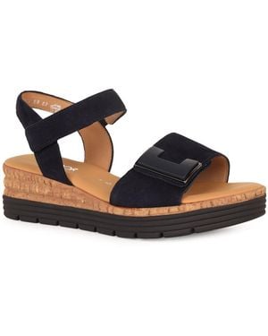 Gabor Shout Wedge Heel Sandals Lea (Uni) - Metallic
