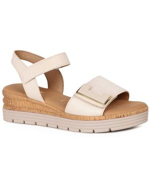Gabor Shout Wedge Heel Sandals Colour: Creme Lea (Uni) - Natural
