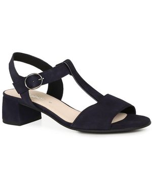 Gabor Mead T-Bar Sandals - Blue