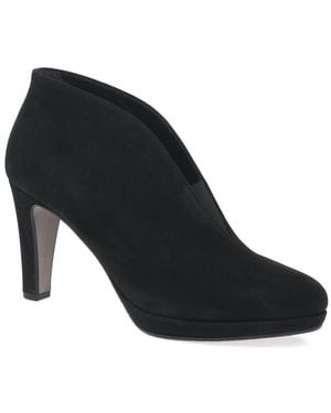 Gabor Amien Modern Slip On Ankle Boots Siz - Black