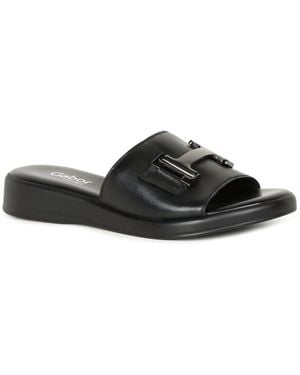 Gabor Oaty Mule Sandals - Black