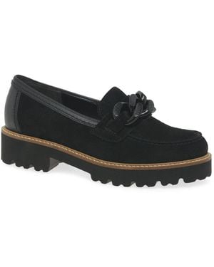 Gabor Squeeze Loafers - Black