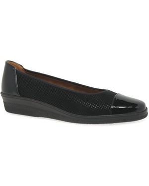 Gabor Petunia Accent Low Heeled Court Shoes - Multicolour