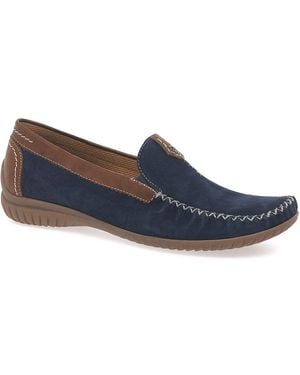 Gabor California Sporty Moccasins - Blue