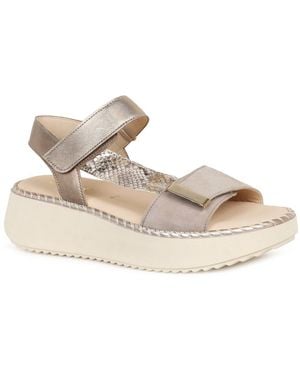 Gabor Foam Sandals - Metallic