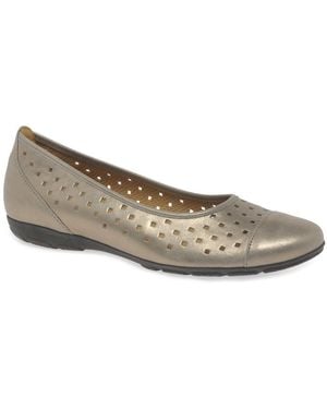Gabor Ruffle Punched Detail Casual Shoes - Multicolour