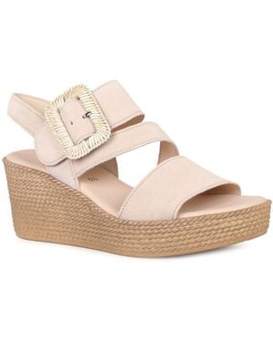Gabor Embrace Wedge Sandal - Metallic