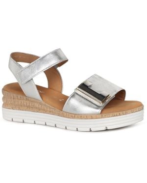 Gabor Shout Wedge Heel Sandals Lea (Uni) - Metallic