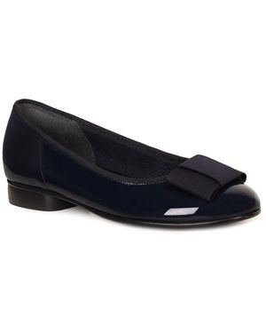 Gabor Assist Bow Trim Ballerina Flats - Blue