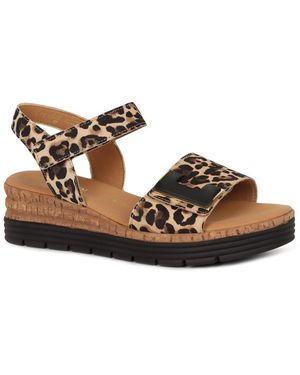 Gabor Shout Wedge Heel Sandals - Brown