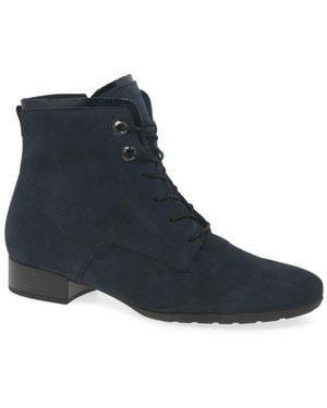 Gabor Boat Ankle Boots - Blue