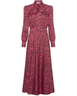 Gabriela Hearst Phelan Maxi Shirtdress - Red