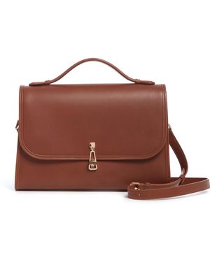 Gabriela Hearst Large Leonora Flap Bag - Brown
