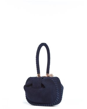 Gabriela Hearst Whipstitch Demi Bag - Blue