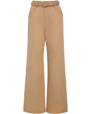 Gabriela Hearst Norman Wide-Leg Pant - Natural