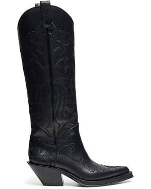 Gabriela Hearst Capitana Cowboy Boot - Black
