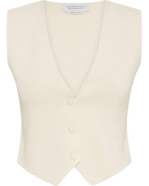 Gabriela Hearst Styx Knit Vest - White