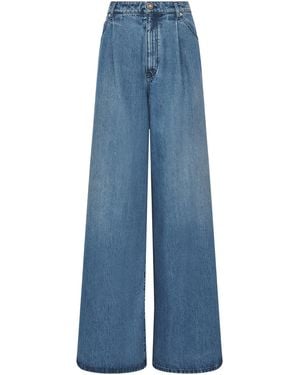 Gabriela Hearst Brenn Wide-Leg Jean - Blue