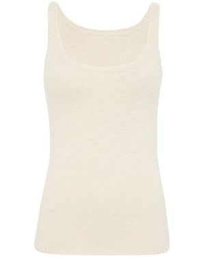 Gabriela Hearst Jayce Knit Tank Top - White