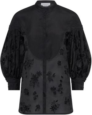 Gabriela Hearst Sofia Mia's Flowers Blouse - Black