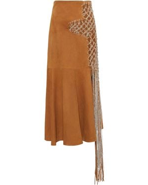 Gabriela Hearst Riverine Midi Skirt - Brown
