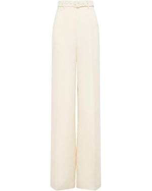 Gabriela Hearst Norman Wide-Leg Pant - White
