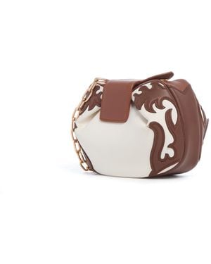 Gabriela Hearst Soft Demi Western Clutch With Chain - Pink