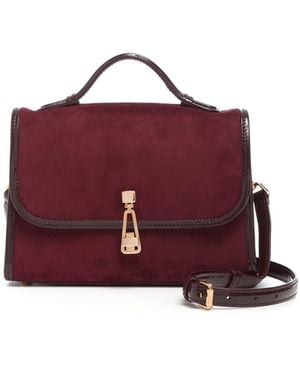 Gabriela Hearst Small Leonora Flap Bag - Purple