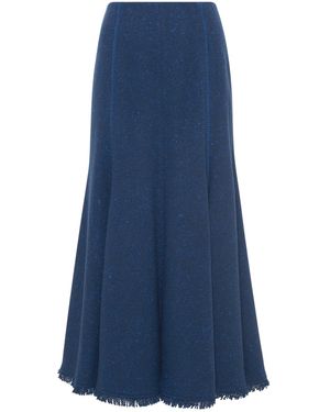 Gabriela Hearst Amy Midi Skirt - Blue