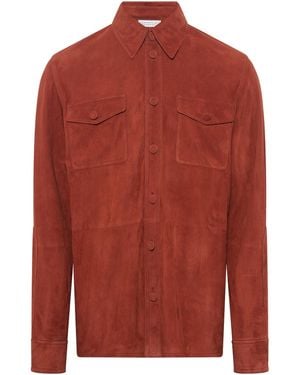 Gabriela Hearst Lucas Overshirt - Red