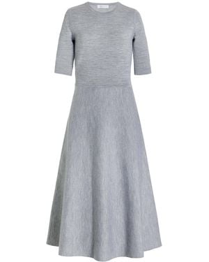 Gabriela Hearst Seymore Knit Midi Dress - Grey