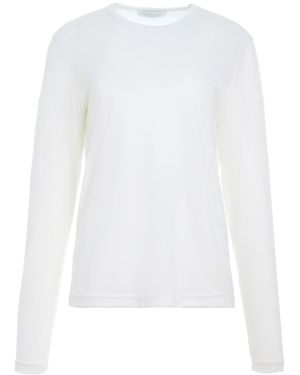 Gabriela Hearst Combe Long Sleeve T-Shirt - White