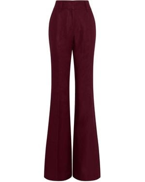 Gabriela Hearst Rhein Flare Pant - Red