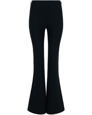 Gabriela Hearst Ayala Flare Cropped Knit Pant - Black
