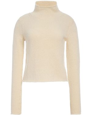 Gabriela Hearst Daina Cropped Knit Turtleneck - White