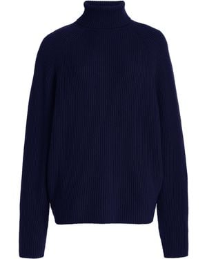 Gabriela Hearst Wigman Knit Turtleneck Jumper - Blue