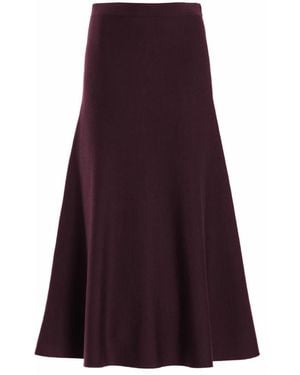 Gabriela Hearst Freddie Knit Midi Skirt - Purple