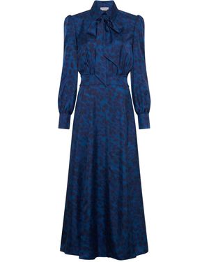 Gabriela Hearst Phelan Maxi Shirtdress - Blue