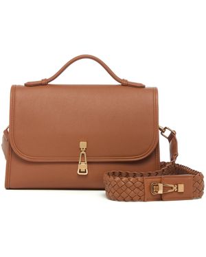 Gabriela Hearst Medium Leonora Flap Bag - Brown