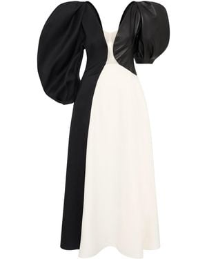 Gabriela Hearst Sephir Puff Sleeve Maxi Dress - Black