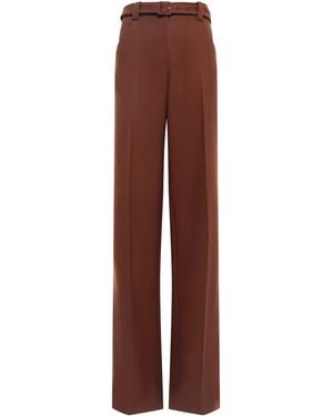 Gabriela Hearst Norman Wide-Leg Pant - Brown