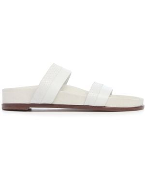Gabriela Hearst Low Striker Flat Sandal - White