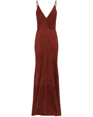 Gabriela Hearst Brigita Slip Dress - Red