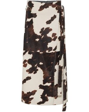 Gabriela Hearst Idalia Wrap Midi Skirt - Black