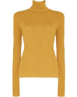 Gabriela Hearst Peppe Knit Turtleneck - Yellow