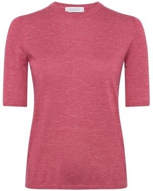 Gabriela Hearst Chryse Knit T-Shirt - Pink
