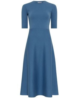 Gabriela Hearst Seymore Knit Midi Dress - Blue