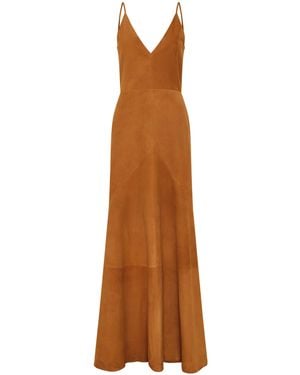 Gabriela Hearst Brigita Slip Maxi Dress - Brown
